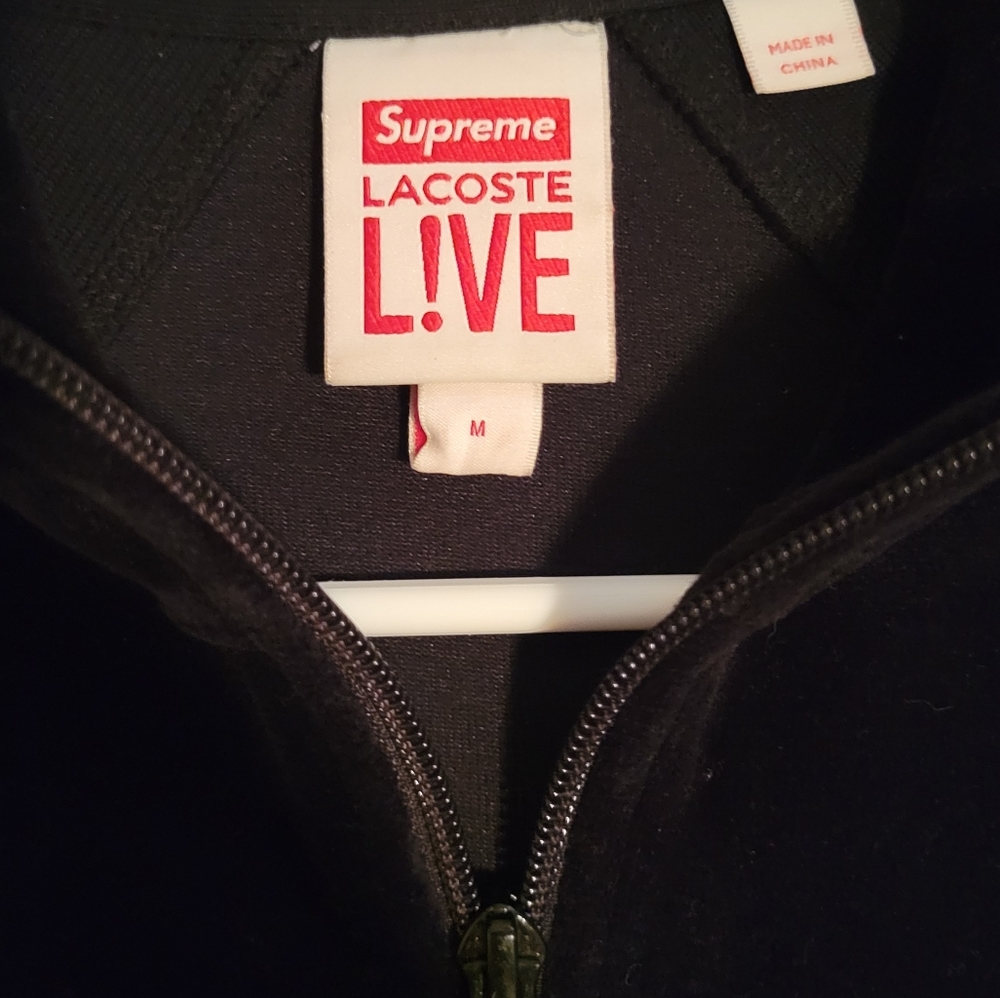 Supreme / Lacoste velour pullover